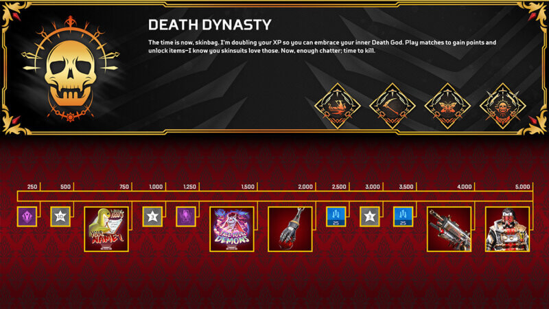 Apex Legends - Death Dynasty Reward Tracker - Season Resurrection